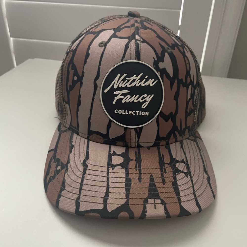 Nuthin Fancy Brown Camo Trucker Hat